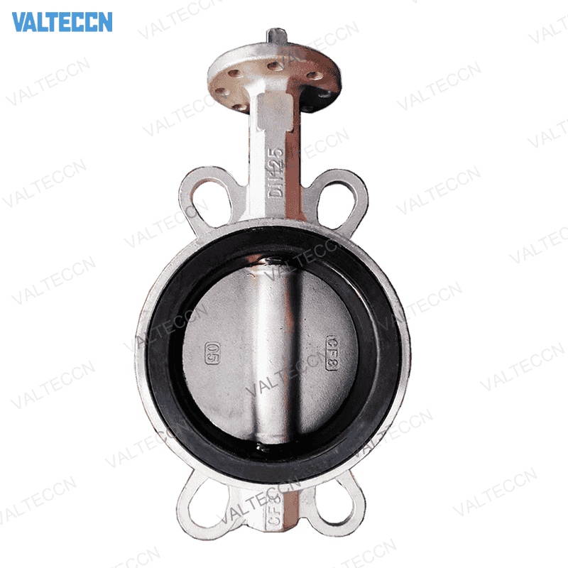 SS304 Bare Shaft Wafer Butterfly Valve